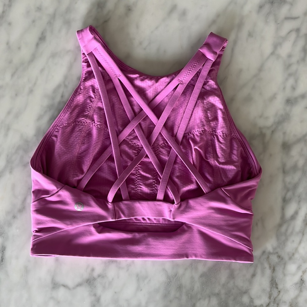 Lululemon Free to be serene strappy high neck long line bra *like new*